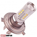   Светодиодная автолампа H4 12 LED EpiStar + линза 4 CREE (2шт.)